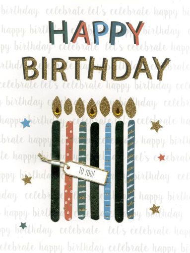 Picture of BIRTHDAY CARD CANDLES LARGE